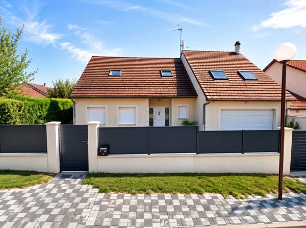 Maison moderne 236 m² – 6 ch - Piscine chauffée – Suite parentale – AUGNY