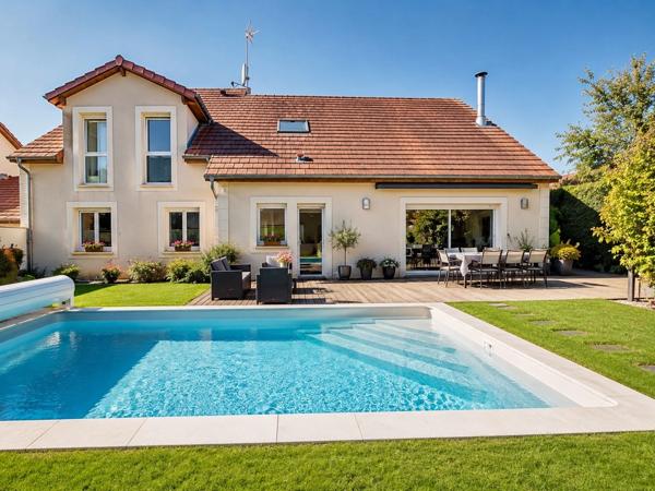 Maison moderne 236 m² – 6 ch - Piscine chauffée – Suite parentale – AUGNY