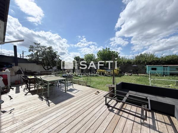 Maison 105 m2, avec jardin, 3 chambres  et bureau