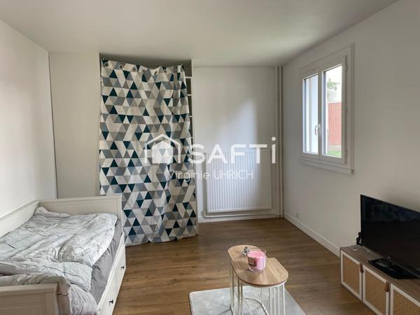 Studio de charme, rénové, de 31m2, avec grande cave, à Maurepas, en zone piétone, au calme et proche de toutes commodités!