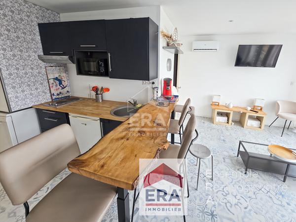 Beau studio cabine, vue mer