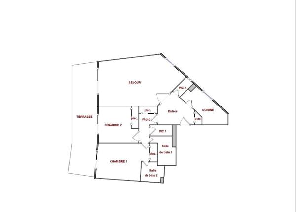 Appartement Le Cannet (Bréguière) 3p 93 m2 terrasse, garage, piscine