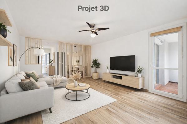 T3 rénové rez de jardin 76 m2