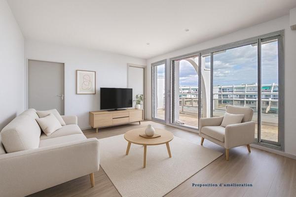 T3 en attique rénové – Terrasse 36 m² – 150 m des plages - Secteur Couchant