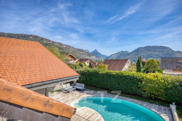 LAC D'ANNECY - VILLAZ - MAISON 5 CHAMBRES- 3 SALLES DE BAIN- PISCINE