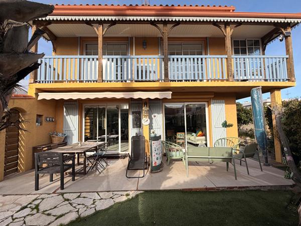 CANET PLAGE - MAISON 183m² - TROIS FACES AVEC PISCINE ET SPA