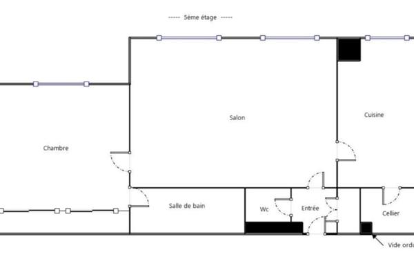 Appartement à vendre    2 pièces •  Argenteuil