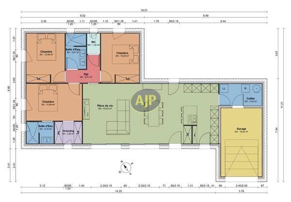 Vente terrain Saint Jean De Monts : 129 360 € - AJP Immobilier Saint-Jean-de-Monts