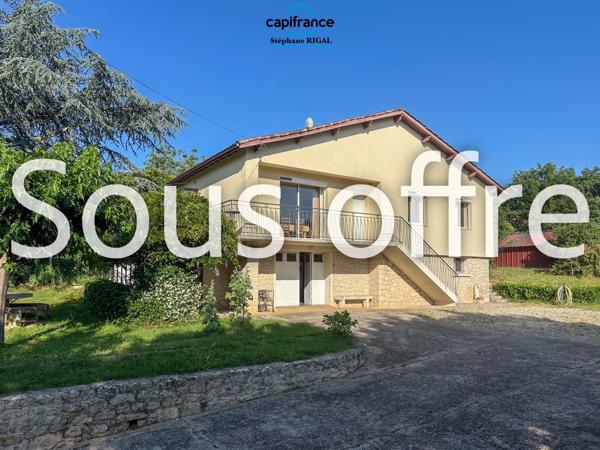 Maison à vendre 5 pièces MONTAYRAL (47) sur terrain de 3448 m² clos