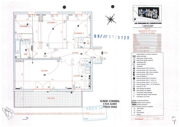 Toulouse 31500 Quartier JOLIMONT Sans frais agence Agréable T4 récent de 83.58m² très grand séjour, cuisine séparée, avec terrasse de 12.35m² 2 places de parking en sous sol