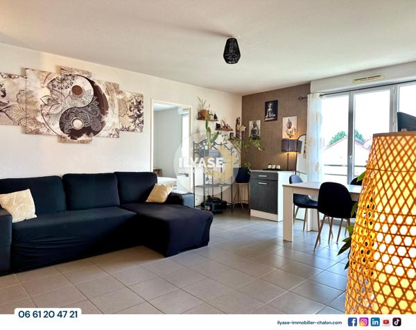 Chalon-sur-Saône (71100) Appartement T2 | 56 m² | Balcon