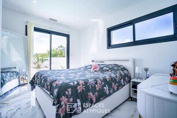 Villa contemporaine avec piscine balnéo et prestations haut de gamme à 15 mins de Perpignan