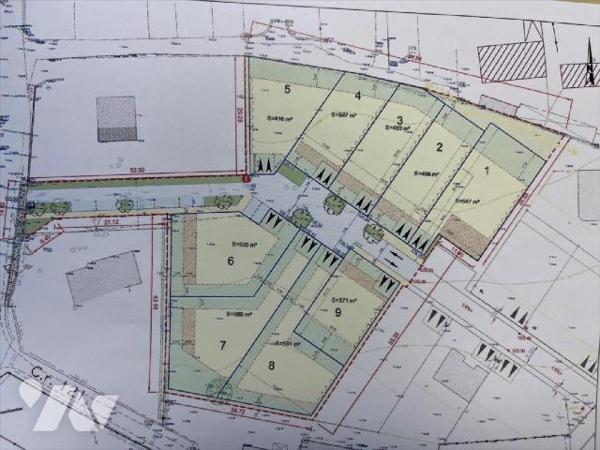 A VENDRE AU COEUR DU BOURG DE SAINT CHRISTOPHE DES BOIS 9 terrains à bâtir bornés et en cours d...