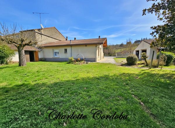 ✨ Maison plain-pied 90 m² de 3 chambres avec jardin de 1920 m² et bois – Feugarolles