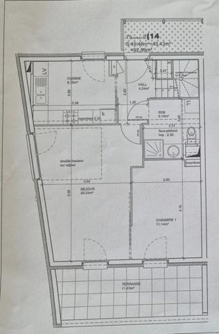 Appartement T5 en duplex avec terrasse et vue montagne – Calme, lumière et verdure – Grenoble