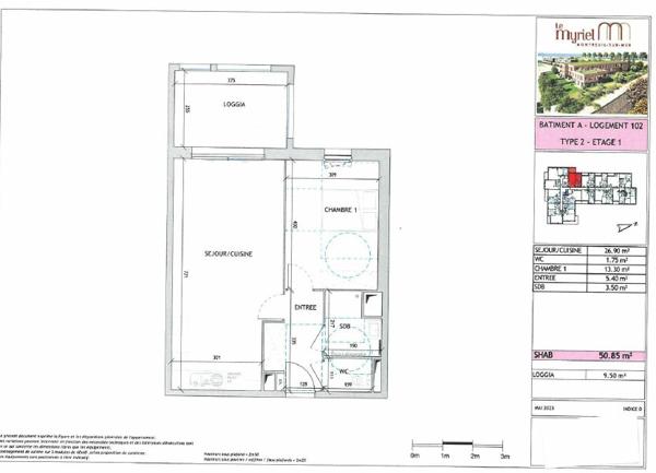 Appartement à vendre  2 pièces • 50,85 m2 Montreuil