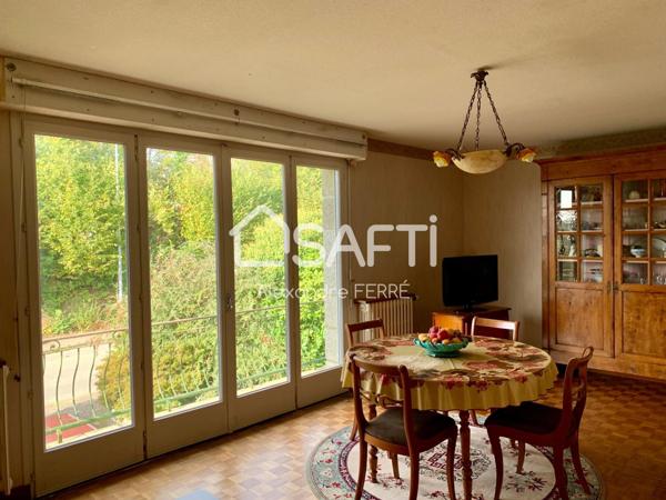 Maison familiale avec beau jardin à rénover