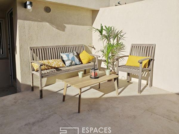 Appartement contemporain avec jardin