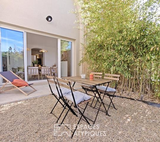 Appartement contemporain avec jardin