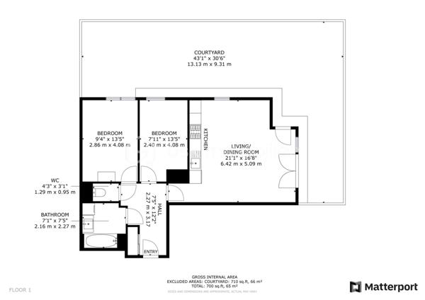 Appartement de 60 m²