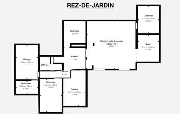 Vente Maison T7 avec piscine et terrain paysagé rénové(e) Ganges   