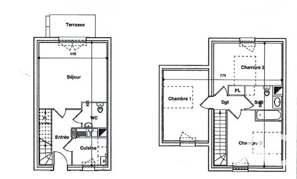 Location maison 4 pièces 78 m² La Rivière-Saint-Sauveur