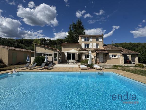 LORGUES proche centre villa rénovée sur 4651 m² et piscine