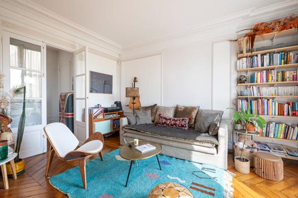 Appartement bourgeois 3 pièces 74m2 avec balcon- Paris 12