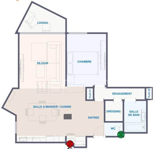 Appartement à vendre 2 pièces LE CHESNAY (78)