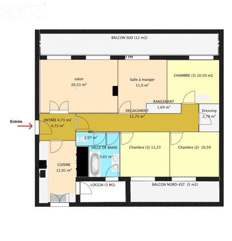 Appartement dans Langon