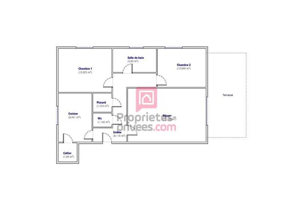 À VENDRE À SAINT-CYR-SUR-LOIRE (37540) : APPARTEMENT 3 PIÈCES  65 M2 AVEC TERRASSE