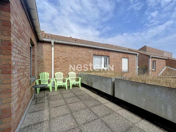 À louer Appartement T2 meublé de 47,83 m² avec terrasse et balcon Gravelines