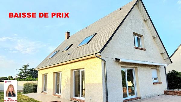 Baisse de Prix - Gaillon centre ville, au calme - Maison de 128 m2 - 4 chambres sur sous-sol total  - Terrain plat de 700 m2 - Prix : 291.000