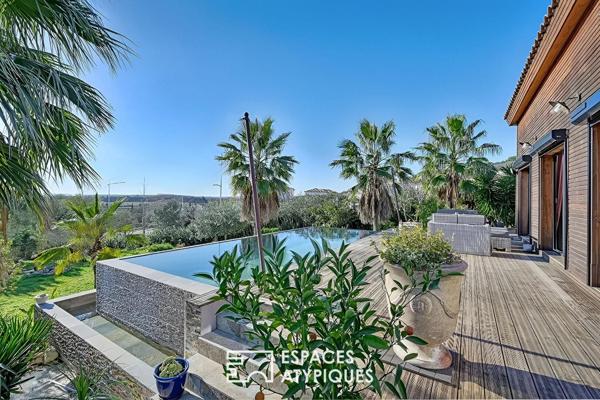 Chaleureuse maison à ossature bois avec vue