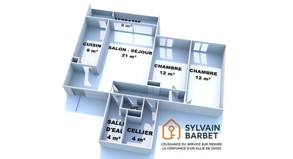 83160 LA VALETTE DU VAR - APPARTEMENT 3 PIECES AVEC TERRASSE ET CAVE - PARKING PRIVATIF EN SUS - BUS n° 31 - 129 - TL09 - TL11 -