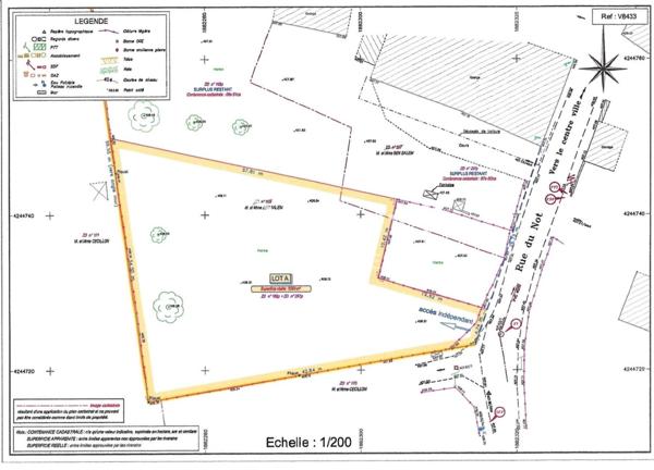 Terrain à bâtir de 1000 m2