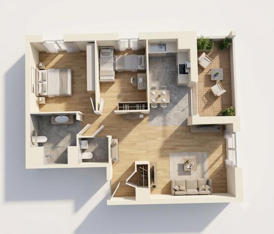 Appartement
         3 pièces
        - 62 m² 189 000 € *