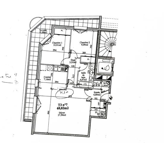 Appartement 3 pièces - 68 m²