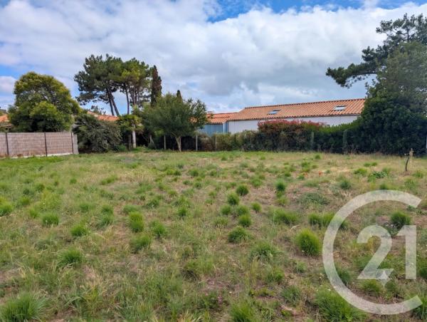 Terrain à vendre  542 m 2   TALMONT ST HILAIRE  - 85