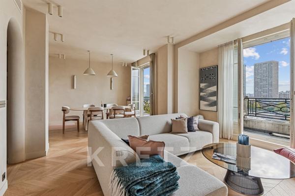 Vue Seine et Tour Eiffel - Quai Louis Blériot Paris 16