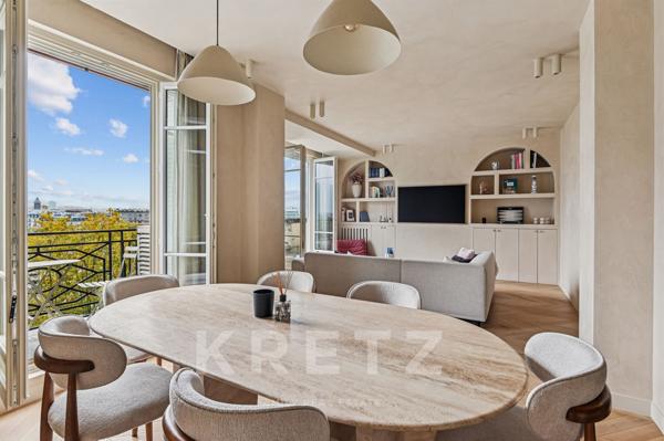 Vue Seine et Tour Eiffel - Quai Louis Blériot Paris 16