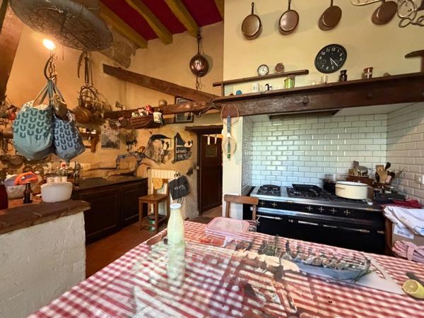 MARCIAC(32): ancienne SEIGNEURIE avec BEAU CHATEAU XIV sur 3,5ha, cachée, au bout du chemin, sans voisin, en campagne, 500m2 habitables, piscine chauffée, découvrez les riches heures des seigneurs
