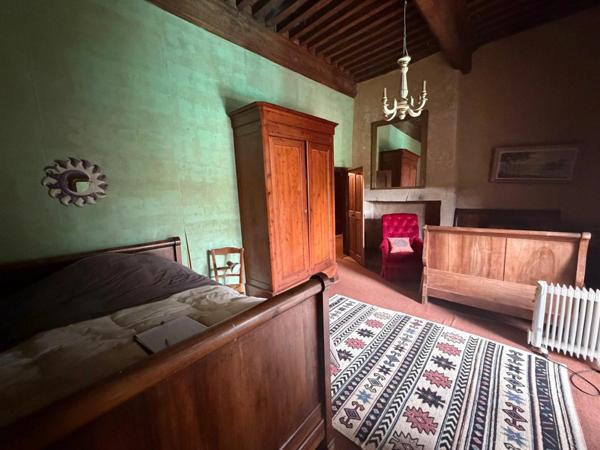 MARCIAC(32): ancienne SEIGNEURIE avec BEAU CHATEAU XIV sur 3,5ha, cachée, au bout du chemin, sans voisin, en campagne, 500m2 habitables, piscine chauffée, découvrez les riches heures des seigneurs