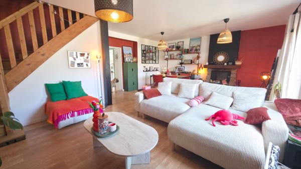 Maison  non mitoyenne 3 chambres avec vie de plain-pied, garage et stationnement à SAINT NAZAIRE quartier MEAN PENHOET