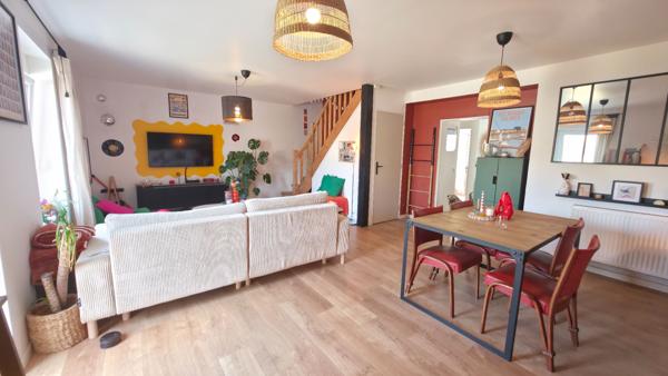 Maison  non mitoyenne 3 chambres avec vie de plain-pied, garage et stationnement à SAINT NAZAIRE quartier MEAN PENHOET