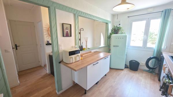 Maison  non mitoyenne 3 chambres avec vie de plain-pied, garage et stationnement à SAINT NAZAIRE quartier MEAN PENHOET