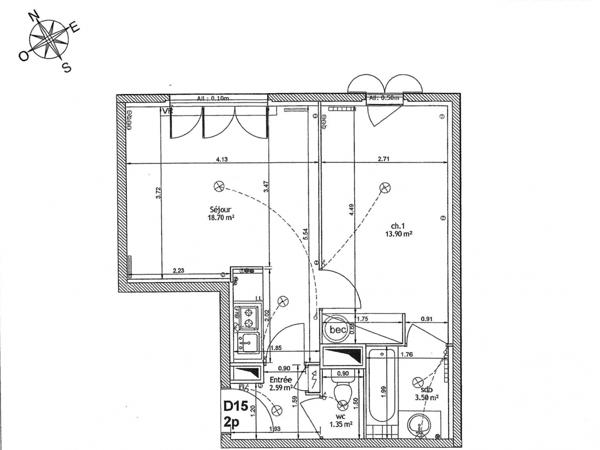Location appartement 2 pièces 40 m² Sartrouville