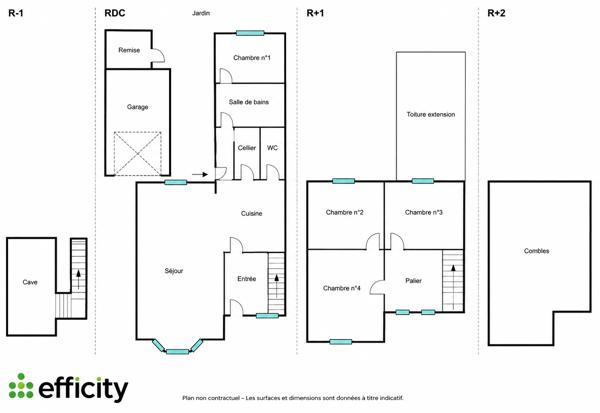 Maison
         5 pièces
        - 107 m² 164 000 € *