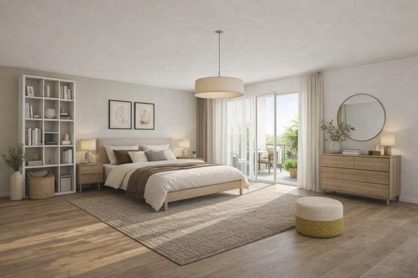 COMBRIT Sainte Marine (29) - Résidence "LES EMBRUNS" Appartement T1 bis de 40 m² habitable avec 1 balcon et 1 place de parking