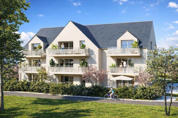 COMBRIT Sainte Marine (29) - Résidence "LES EMBRUNS" Appartement T1 bis de 40 m² habitable avec 1 balcon et 1 place de parking